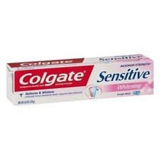 Colgate Sensitive Whitening Toothpaste Maximum Strength Fresh Mint Flavor 6oz