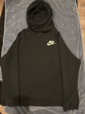 Nike Women s Black Rally Funnel Neck Hoodie Pullover - Size XL