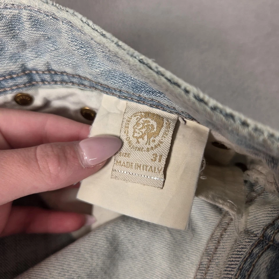 Jeans Diesel Zathan Para Hombre 31x32 Corte Bota Lavado Ligero Envejecido Hecho en Italia 008KJ Foto 4 de 4