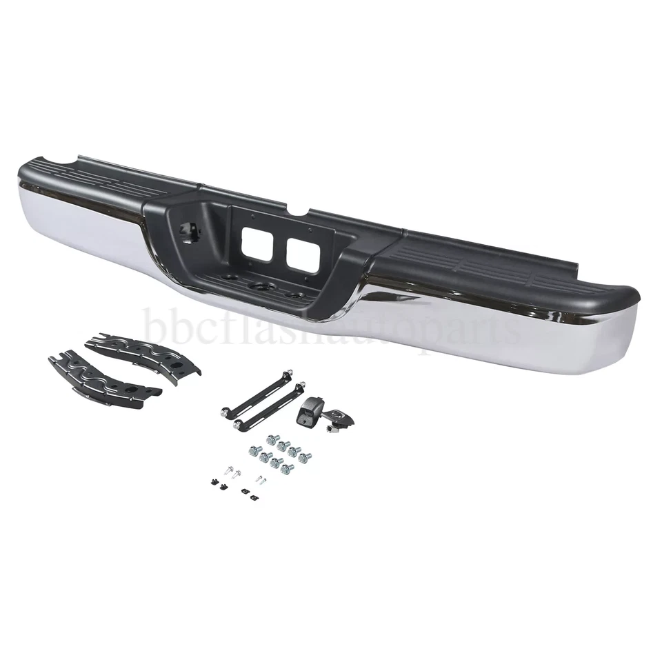 Chrome Complete Rear Step Bumper For 2000-2006 Toyota Tundra Foto 3 de 4