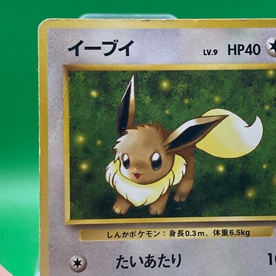 Eevee lv9 No.133 Pokemon Card Nintendo Japanese Old Back TCG