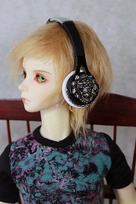 Donut White Toy New Prop BJD Doll Dollfie Soundplay 1//3 Scale SD Headphones