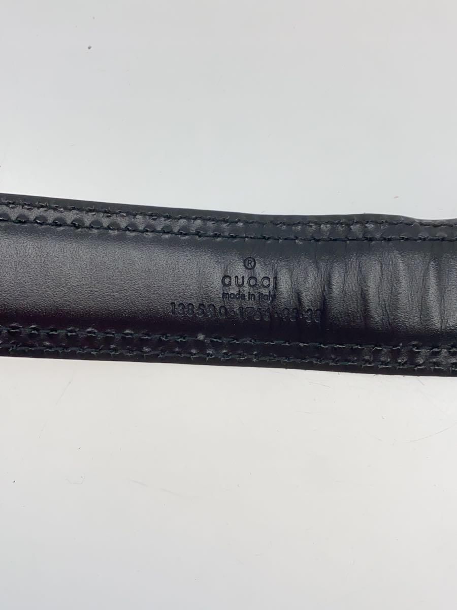 GUCCI belt leather Black plain men's 138590 1766 95 38 Used GUCCI belt leather Black plain men's 138590 1766 95 38 Used