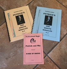Petrick  s One Minute Miracles Lecture Notes 1 and 2 Magic Trick Mentalism