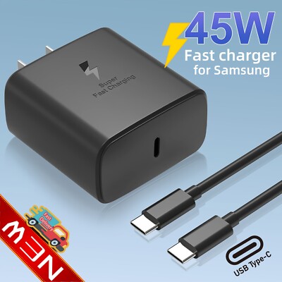 PD Fast Wall Charger Type c Charging Cable For Samsung Galaxy S23 S22 S21 Ultra 