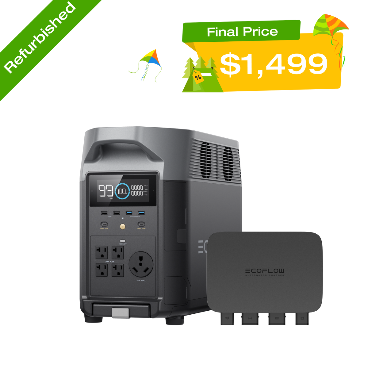 ◇新品未使用 EcoFlow Alternator Charger 800W