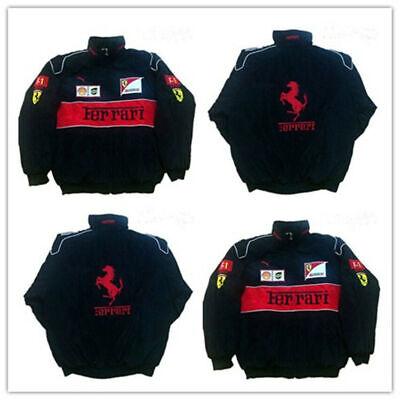 Buy New Mens FERRARI Red Black Embroidery EXCLUSIVE JACKET Suit F1 Team Racing