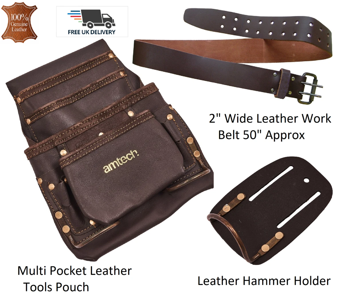 Multi tool top pouch leather