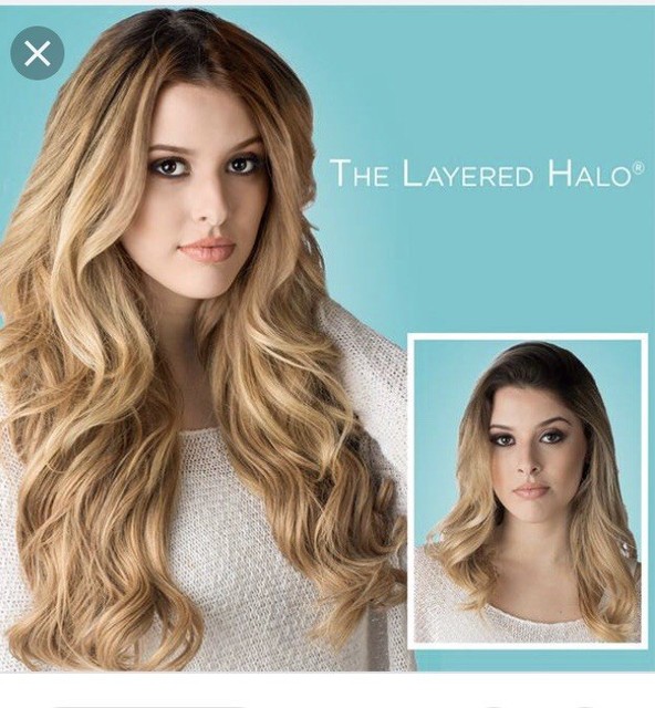 Halo Couture 14 18 Or 22 Layered Halo Extensions EBay