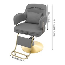 Rotatable Hairdressing Chair Height Adjustable Barber Chair with Foot Pedal NEW