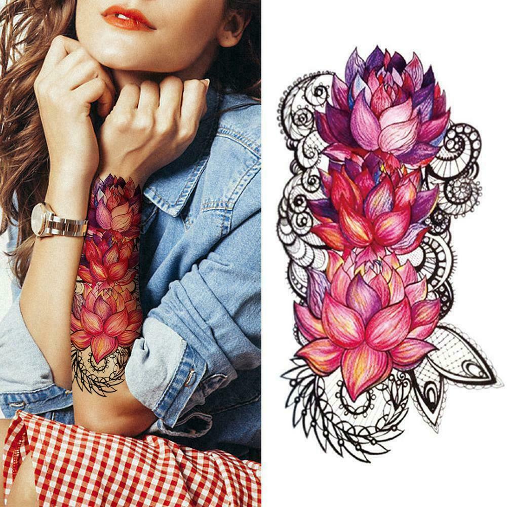 Temporary Tattoos Press on Sticker Fake Flower/Animal Womens Men Lot E6 | eBay