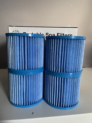 Canadian Spa Co. Portable Hot Tub Filter Set - 4 Pack, With Silver Ion Technology, For Swift Current & Grand Rapids Models