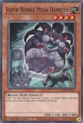 Super-Nimble Mega Hamster - EGO1-EN011 - Common - 1st Edition x1 - Near Mint