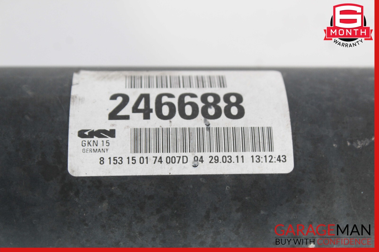 08-19 Maserati GranTurismo M145 Rear Axle Driveshaft Drive Shaft Assembly OEM