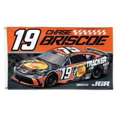 Chase Briscoe #19 Bass Pro Shops Nascar Car Racing 3x5FT Flag Wall