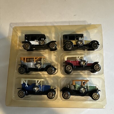 Reader's Digest 6 Vintage Antique Cars Peugeot Vauxhall Simplex Rolls. Nice.