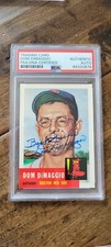 1991 TOPP 1953 ARCHIVES SIGNED CARD DOM DIMAGGIO RED SOX HOF SEALS PSA/DNA #149