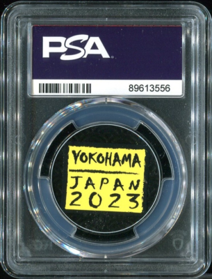 Ramen Pikachu PSA 10 Metal Pokemon Coin 2023 Yokohama Worlds Promo