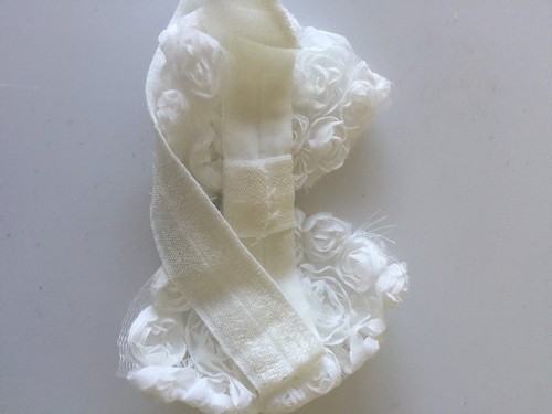Baby Shower kids Girls christening Rose white bow Party hair band Headband PROP - Picture 7 of 7