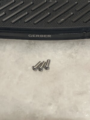 Stainless Steel T6 Torx Screws For Gerber 06 F.A.S.T Knife Pocket Clip - 3pcs