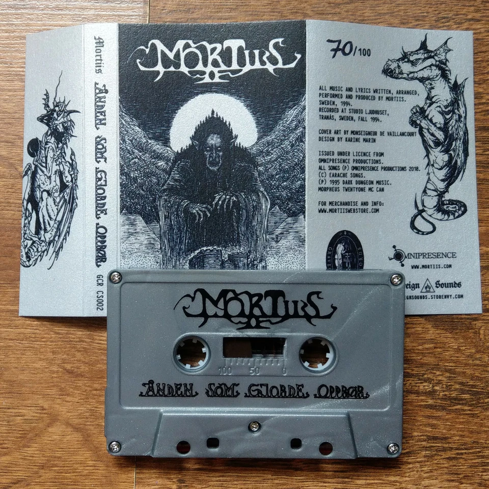 MORTIIS – Ånden Som Gjorde Opprør (MC Tape) Ltd. 100 handnumbered - Image 4 of 4