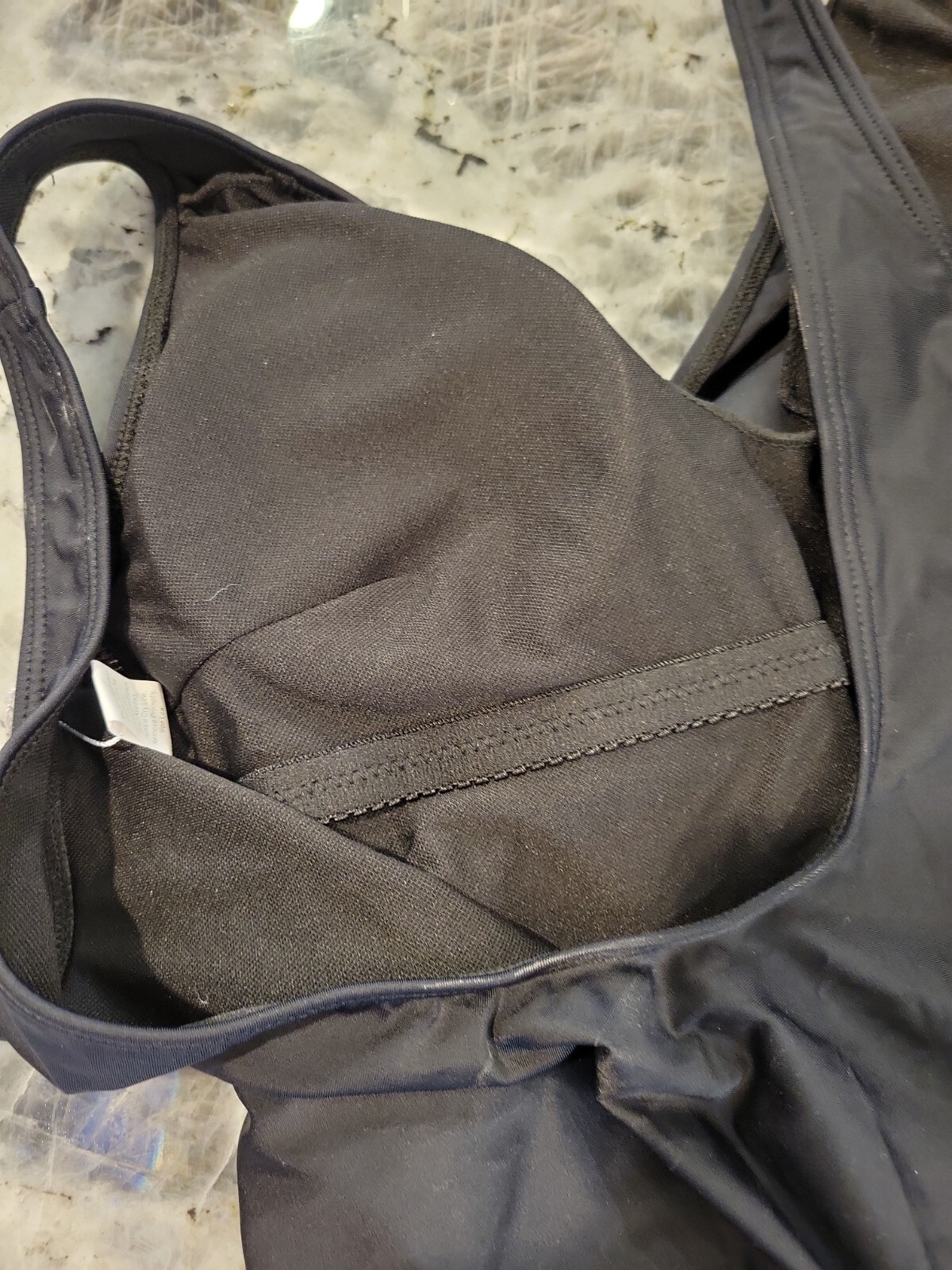 Tempotrek Womens Size L Black One Piece Swim Suit NWT Wrap-Around