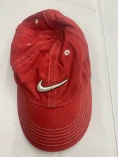 Nike Youth Hat Cap Adjustable Red White Pre-Owned HT23 41