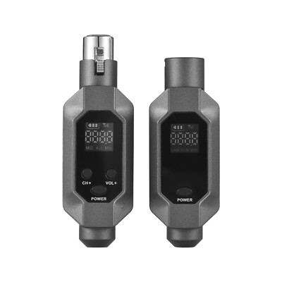 UHF Wireless Microphone System Plug on XLR Transmitter Receiver 30 Channels H7Q1