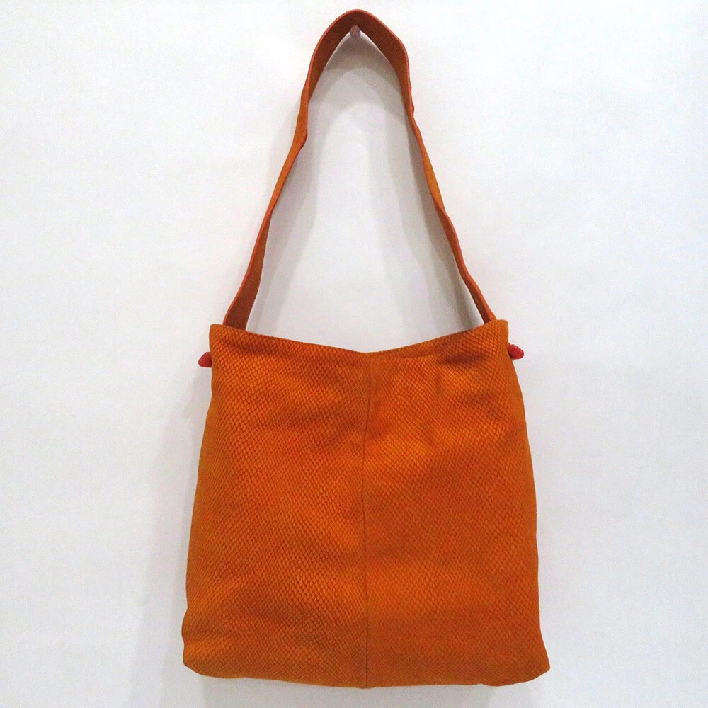 Used Loewe Rank Flamenco Leather Shoulder Bag Shawl Vintage Ladies