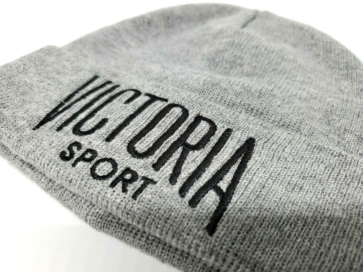 Victoria Secret Sport VSX Logo Knit Beanie Hat Women
