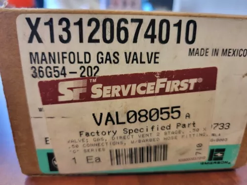 White-Rodgers/Emerson 2 Stage Manifold Gas Valve 36G54-202 NEW