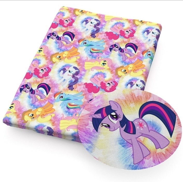 Tessuto misto cotone poliestere cartone animato Pony 20"x55" 1218543 MLP