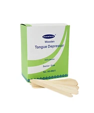 500 Premiere Non-Sterile Wooden Tongue Depressors 6"