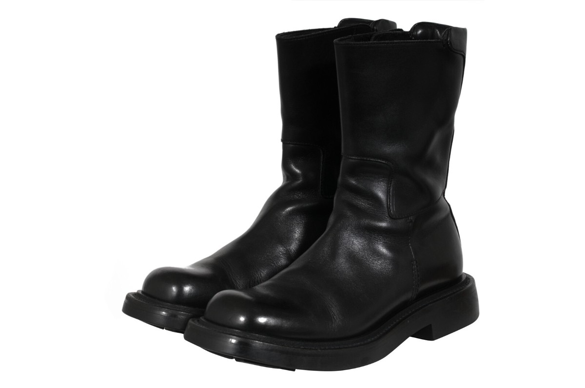 1999FW PRADA leather square toe boots