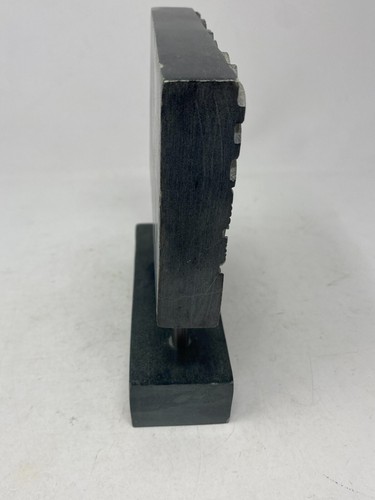 Elefanti bassorilievo intagliati a mano in pietra ollare - opera d'arte decorativa 6" x 7" - Foto 4 di 19