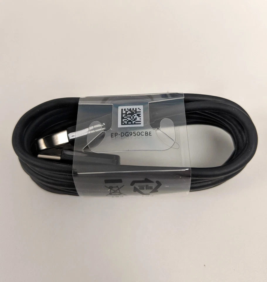 OEM Black Samsung Fast Charge USB Type-C Cable for Galaxy S8 S9 Nexus LG Note  - Image 2 of 3