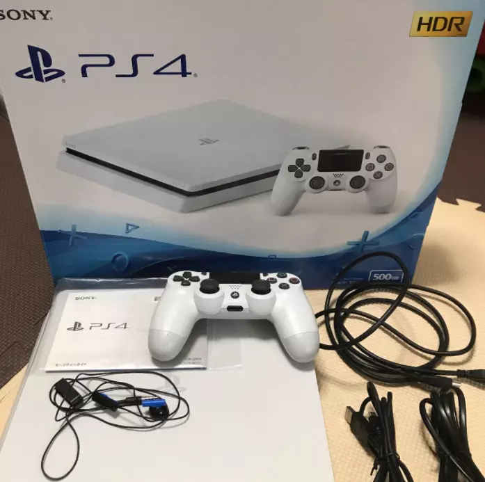 PlayStation 4 Glacier White 500GB CUH-2200AB02 Console Japan Fedex Free  Shipping