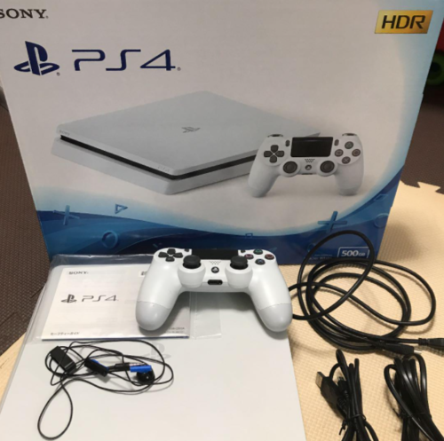 PlayStation 4 Glacier White 500GB CUH-2200AB02 Console Japan Fedex Free  Shipping