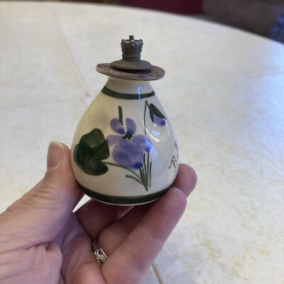 Bathes Original Devon Violets Perfume Bottle Unique Handmade Torquay England
