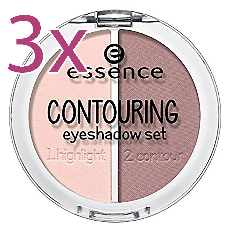 3 Stk. Contouring eyeshadow set essence mauve meets marshmallows (759379-3)
