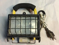 Vintage Portable Work Light (construction Light ) #E191381( Untested)