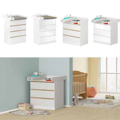 Wickelkommode mit abnehmbarer Wickelauflage Wickeltisch Wickelregal #2885