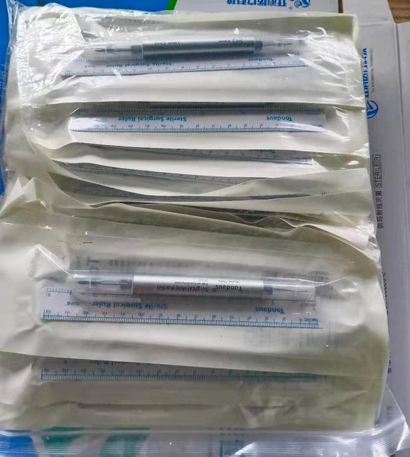 plastic surgery Surgical skin marker with ruller sterilzied packing 20pcs