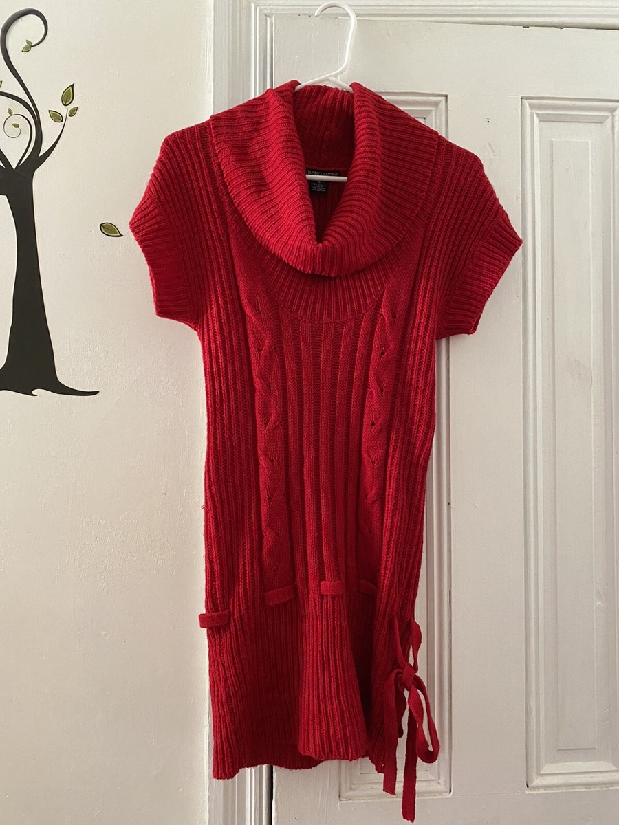 red short sleeve sweater dress Gilli Be Here Now Cable Knit Short Sleeve Sweater Dress : Wine  TeaElla