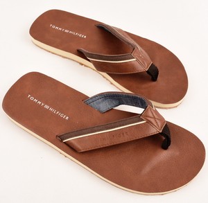 cognac flip flops