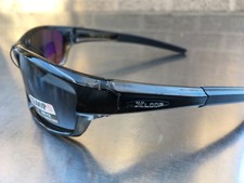 X Loop Sunglasses XL3007 03 A1 gloss black anti glare smoke lens clear gray