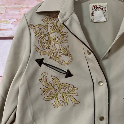 H Bar C Ranchwear El Dorado Collection Vintage Western Shirt 34