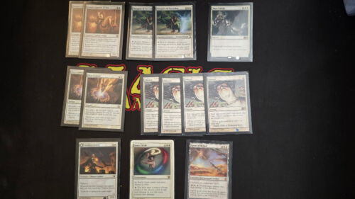 MTG Custom Casual Modern Mono White Humans Soldier Tribal Deck con scatola e maniche - Foto 6 di 12