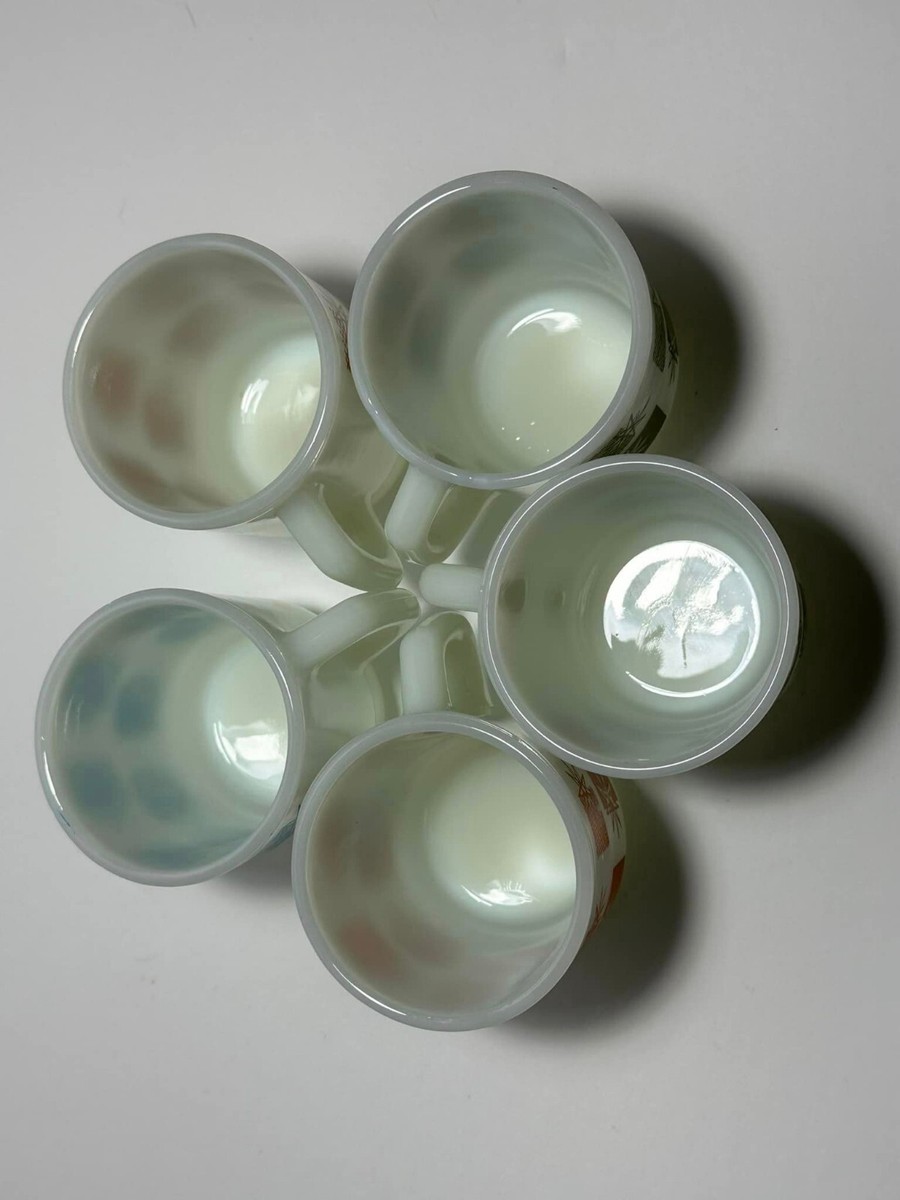 Set of 5 Vintage Fire King Stacking Coffee Mugs | eBay