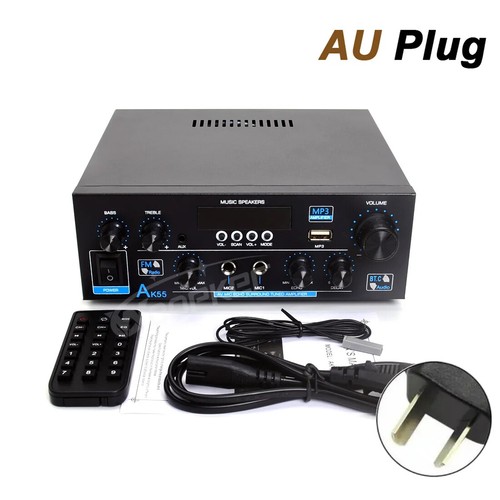 Digital Verstärker Audio Bass Bluetooth Heimverstärker Hifi FM Subwoofer Lautsprecher - Bild 8 von 23